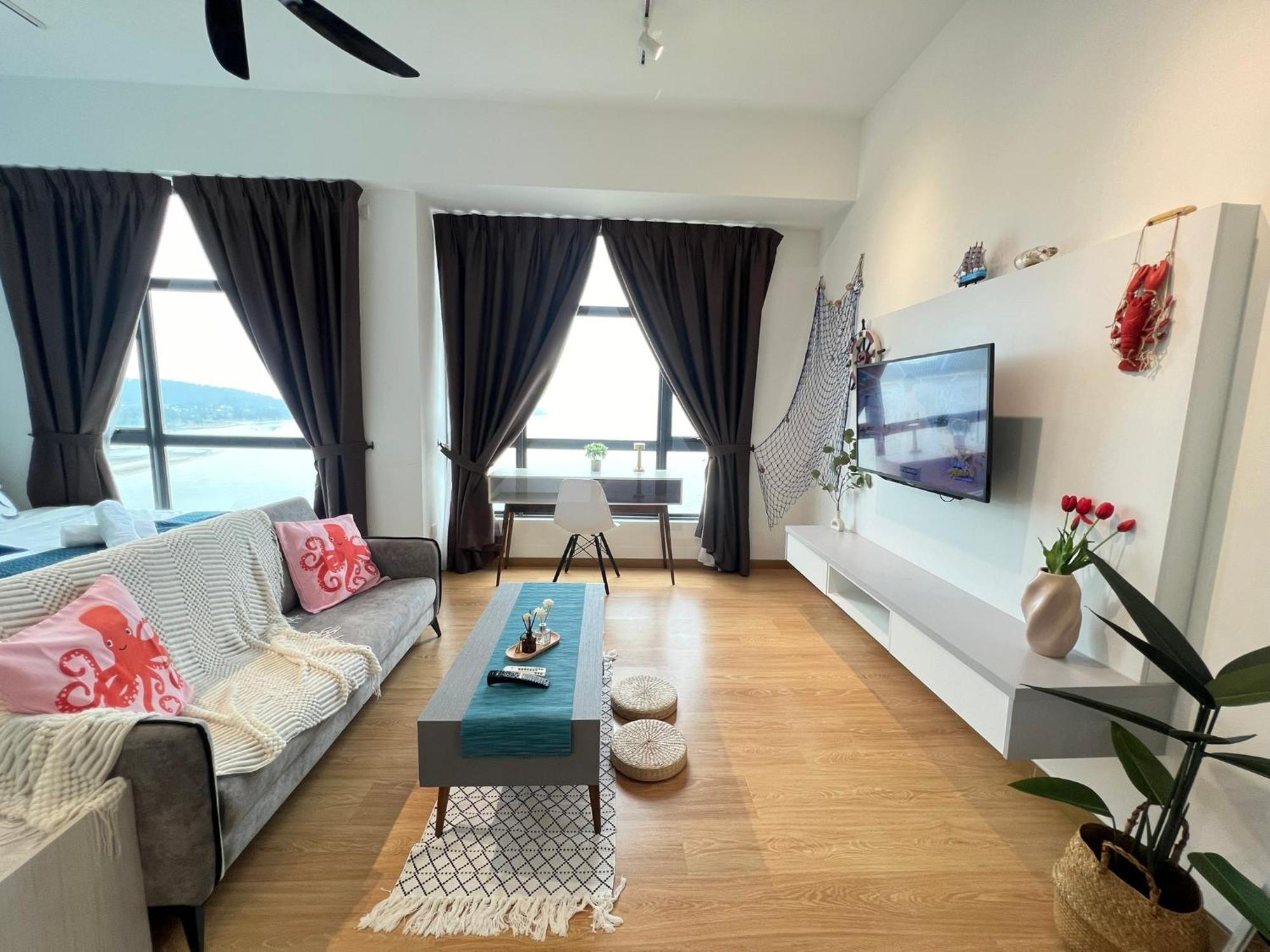 Oceanbay2 Seaview 6Pax Studio Netflix A-18-12 Kuantan Exterior photo